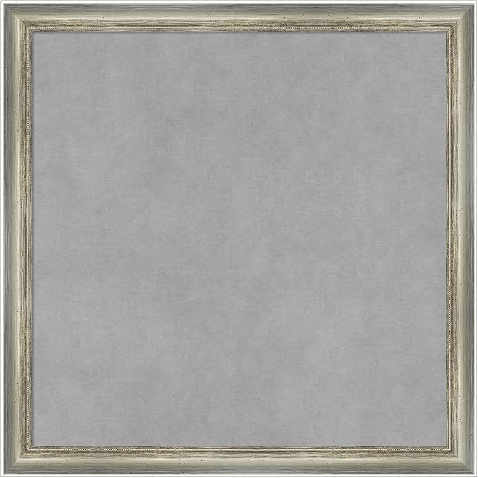 Amanti Art Silver Framed Magnetic Board 18x18 Small Vision Board by AmantiArt