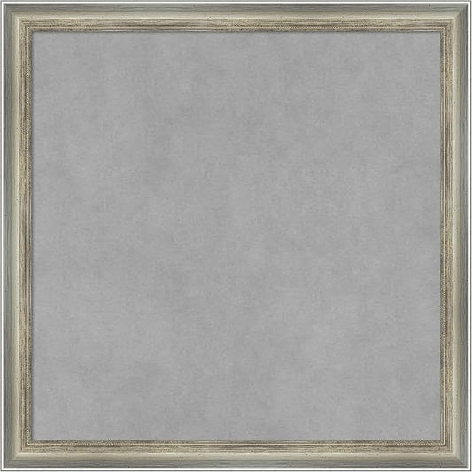 Amanti Art Silver Framed Magnetic Board 18x18 Small Vision Board by AmantiArt