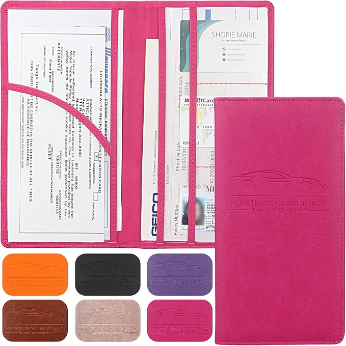 LumiMokki Premium Car Registration & Insurance Card Holder by LumiMokki