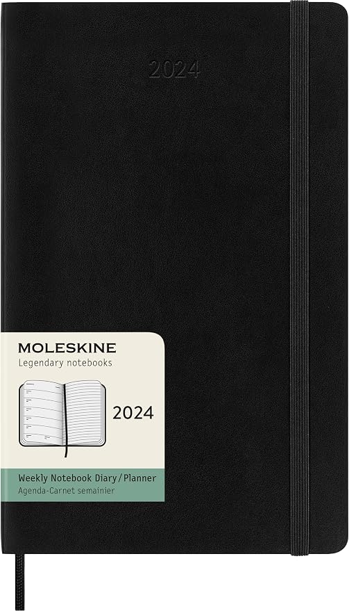 Moleskine Classic 12 Month 2024 Weekly Planner, Soft Cover by Moleskine