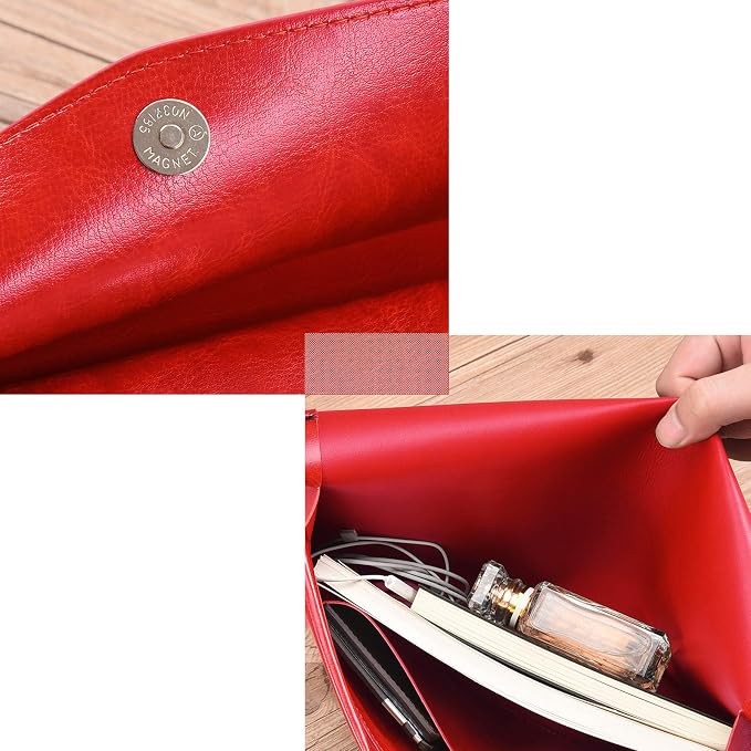 PU Leather A4 File Folder Document Holder Envelope Folder Case - Image 6