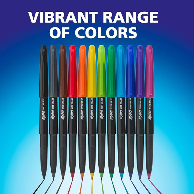 EXPO Wet Erase Markers, Semi-Permanent, Ultra Fine Tip, Organizing - Image 6