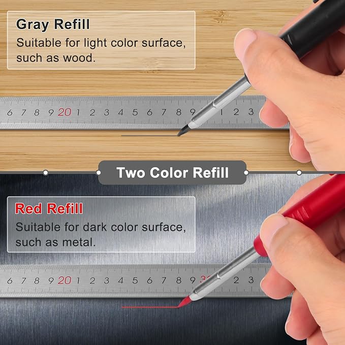 2 Pack Carpenter Pencils Mechanical Pencils - Image 3