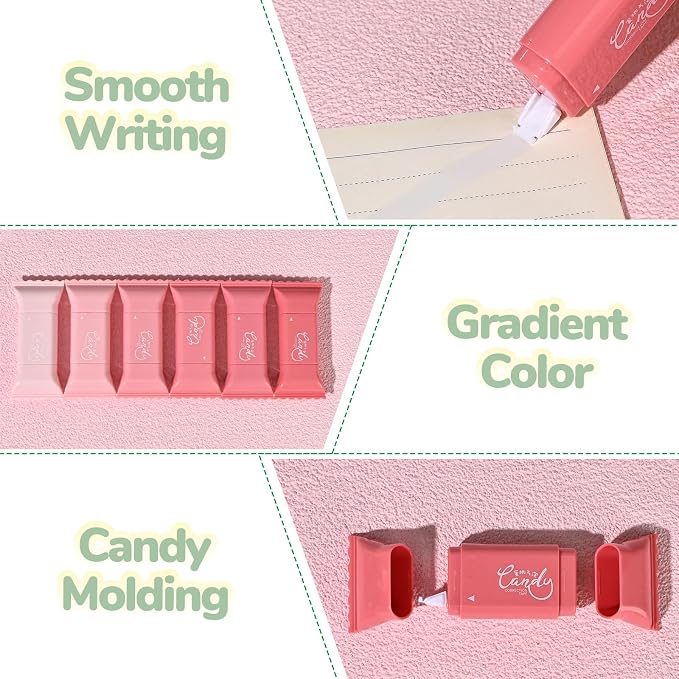 Temiary 6 Pcs Cute White Correction Tapes - Image 3