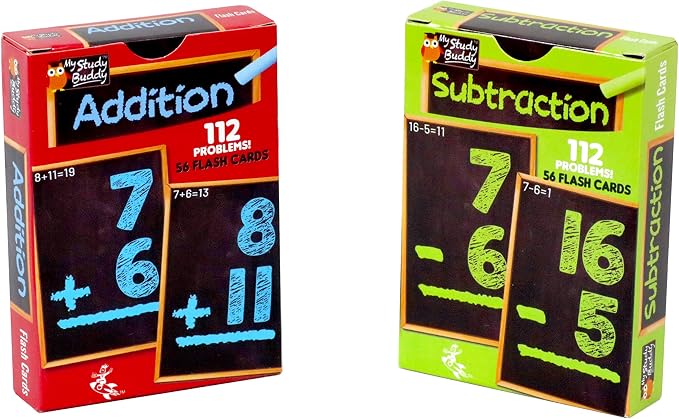 Regal Games Math Flash Cards for Addition & Subtraction by RegalGames