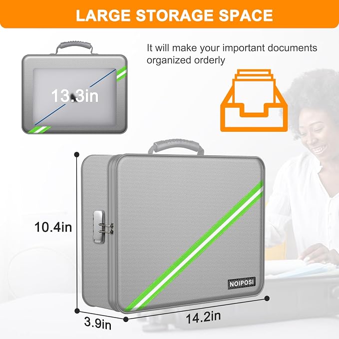 Noiposi 5200℉ Fireproof Document Box - Image 6