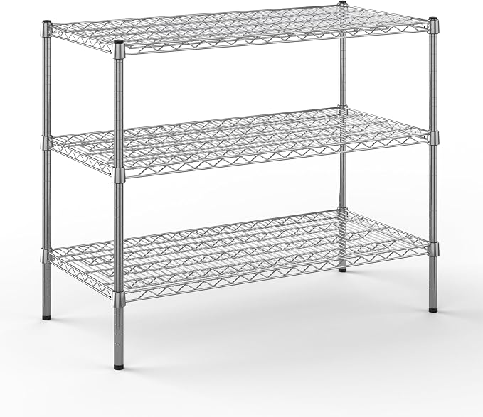 Regal Altair 24" Deep x 42" Wide x 34" Height Wire Shelving Kit | 3-Tier | NSF by Regal+Altair