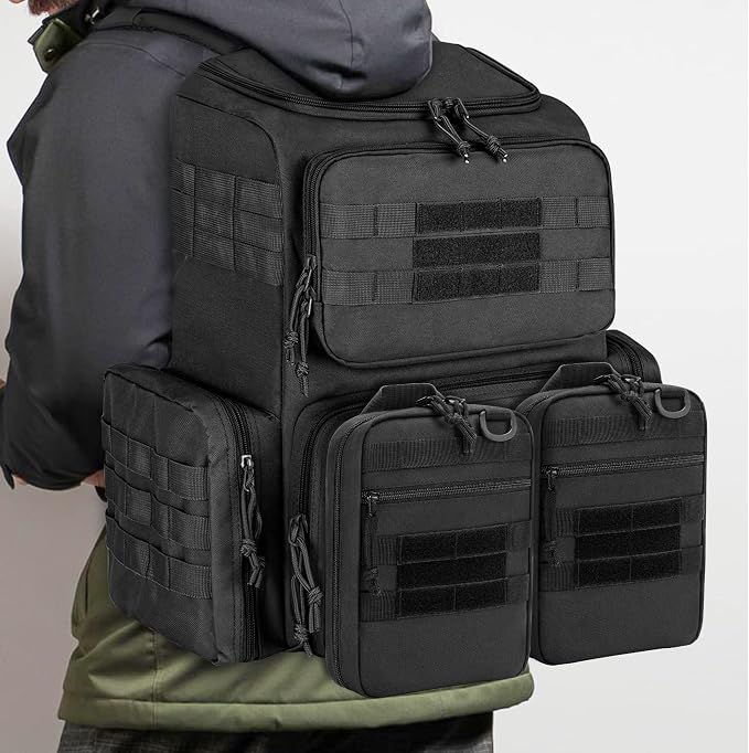 DSLEAF Tactical Pistol Magazine Storage Bag, MOLLE Mag Pouch Hold Up to 10x - Image 6