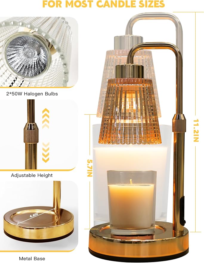 GODONLIF Gold Candle Warmer Lamp - Image 6
