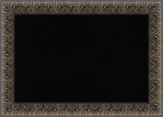 Amanti Art Black Cork Board for Wall, 21x29 Vision Board with Black Wood Frame, Medium Corkboard Office Decor for Home Organization, Traditional Corkboard Pinboard to Display Items for Home-DeskLoop Office
