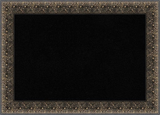 Amanti Art Black Cork Board for Wall, 21x29 Vision Board with Black Wood Frame, Medium Corkboard Office Decor for Home Organization, Traditional Corkboard Pinboard to Display Items for Home-DeskLoop Office