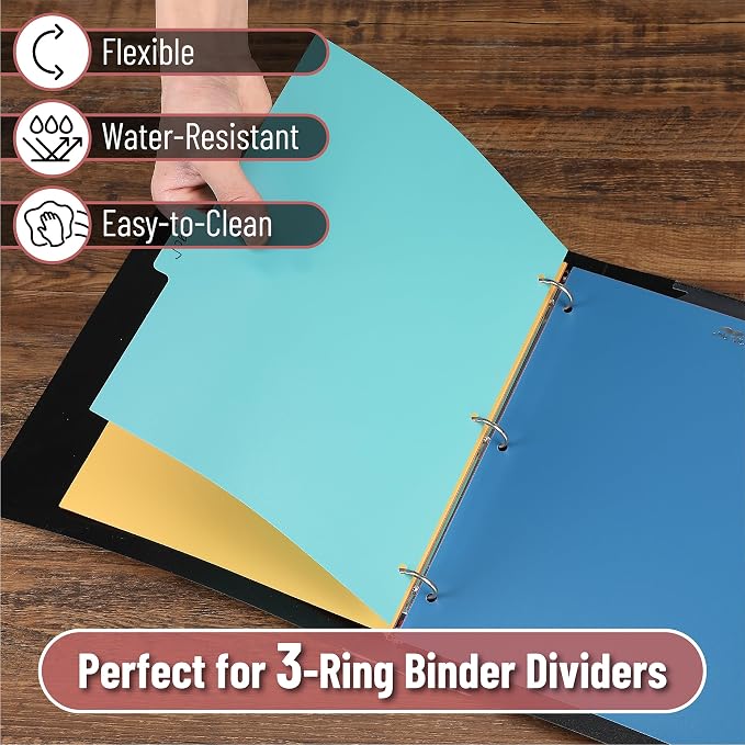 Mr. Pen- Dividers for 3 Ring Binder, 2 Sets, 6 Pack/Set, Binder Dividers - Image 5