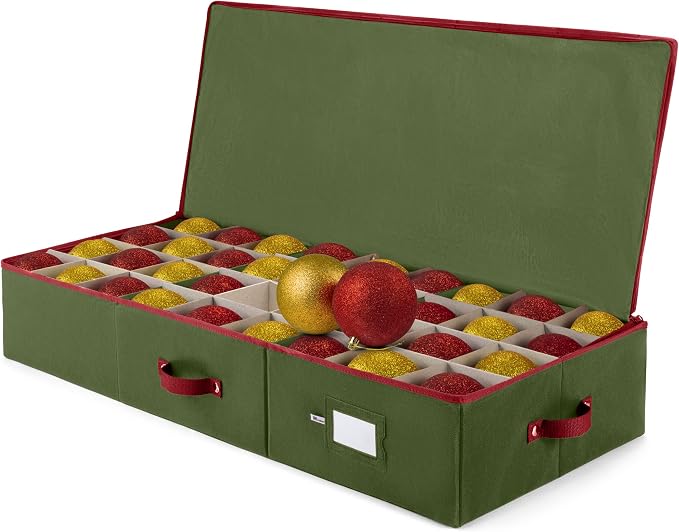 ZOBER Underbed Christmas Ornament Storage Box by ZOBER