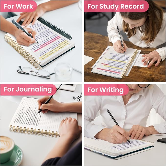 Lined Spiral Notebook Journal for Work, 300 Pages Thick B5 College Ruled - Image 7