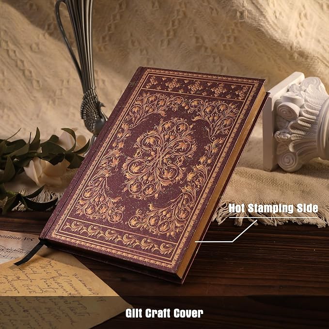 Line Notebooks for Women Men, A5 Aesthetic Hardcover Ruled Diary, 100 GSM Journals for Writing for Work, Note Taking, Office School-DeskLoop Office