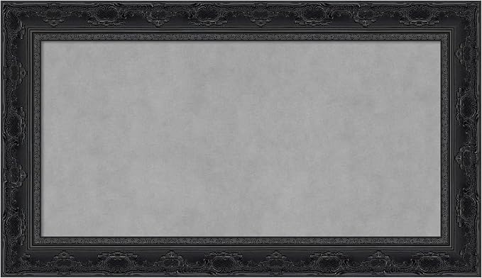 Amanti Art Black Framed Magnetic Board 16x28 Small Vision Board by AmantiArt