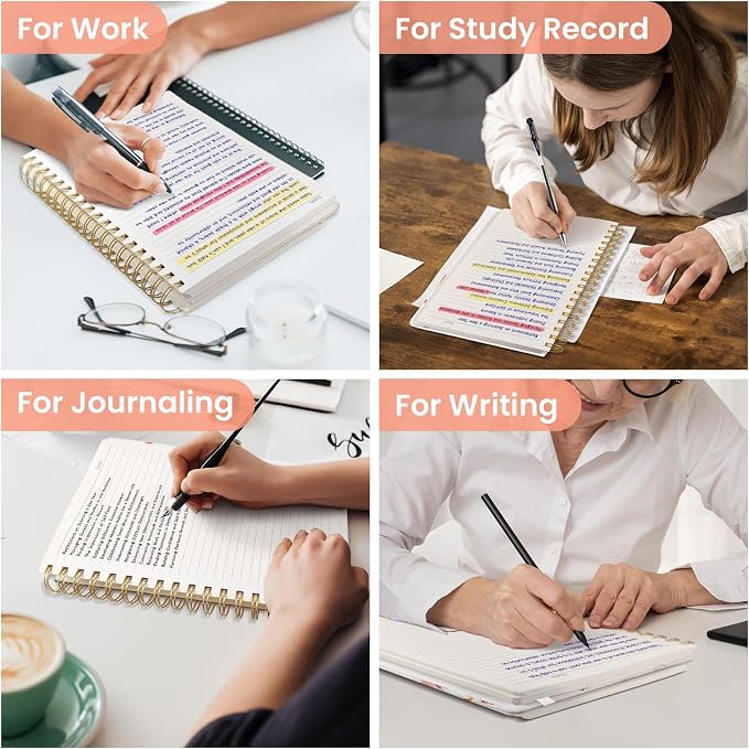 Lined Spiral Notebook Journal for Work, 300 Pages Thick B5 College Ruled - Image 7