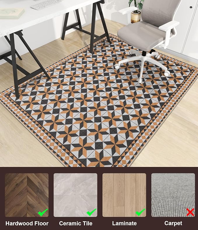 chakme Office Chair Mat for Hardwood Floor, Machine Wash - Image 3
