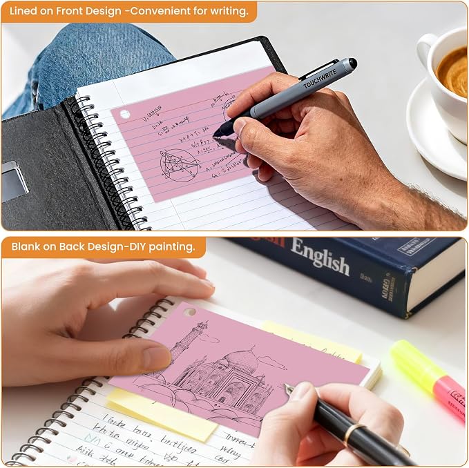 300 Count Pink Index Cards 3x5 Inch - Image 3