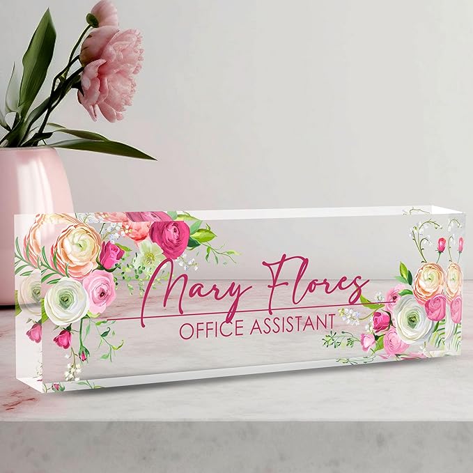 Personalized Desk Name Plate by AeekdookWoodenPuzzles
