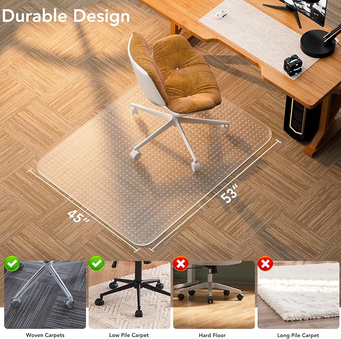 Office Chair Mat for Low Pile Carpet - Image 2