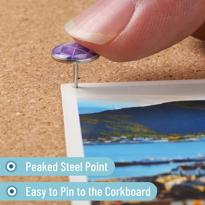 Mr. Pen- Flat Thumb Tacks, 80 Pack, Metal Push Pins - Image 4