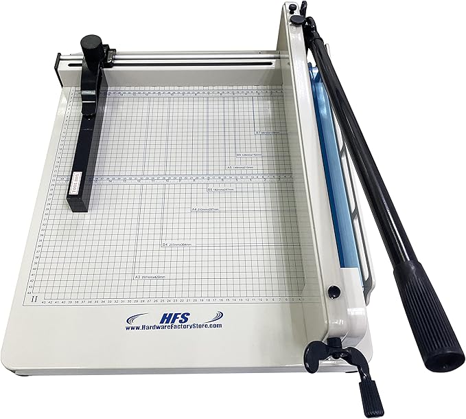 HFS(R) 17" Blade A3 Heavy Duty Guillotine Paper Cutter (A3-17'' Paper Cutter)-DeskLoop Office
