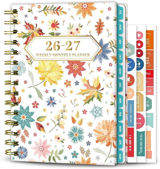 Planner 2026-2027 Weekly and Monthly Calendar Planner Jul 2026-Jun 2027 | by Ymumuda