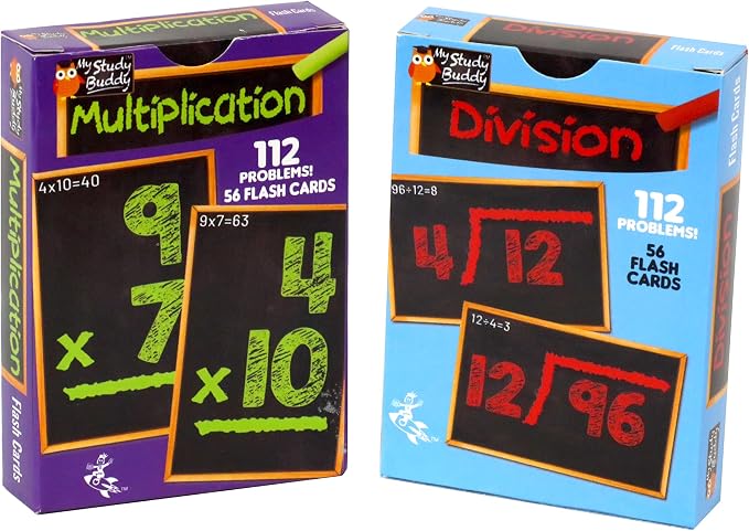 Regal Games Math Flash Cards for Multiplication & Division by RegalGames
