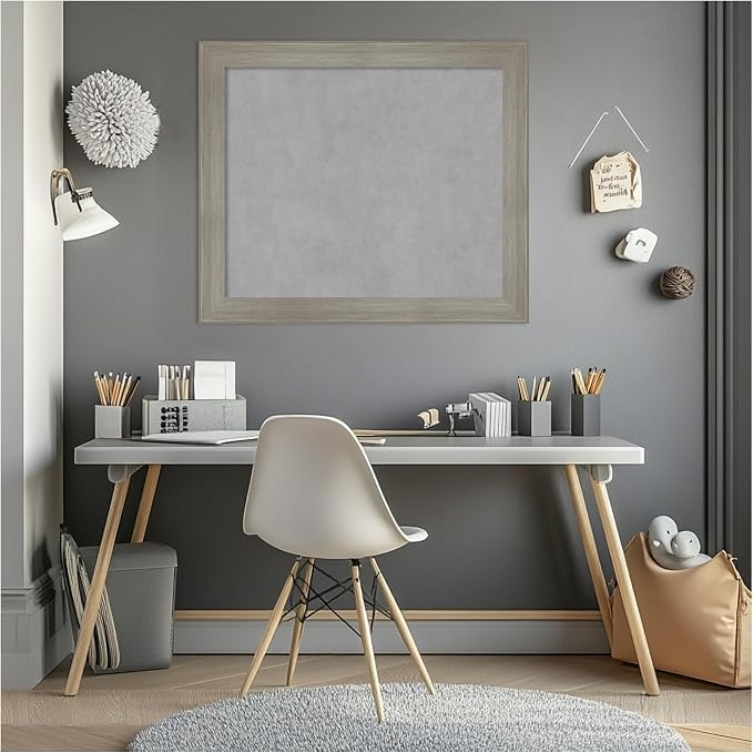 Amanti Art Grey Framed Magnetic Board 24x28 Medium Vision Board - Image 7
