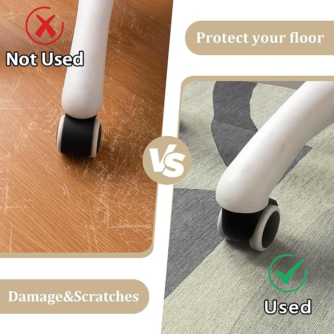 Office Chair Mat for Hardwood Floor, Machine Wash - Image 4