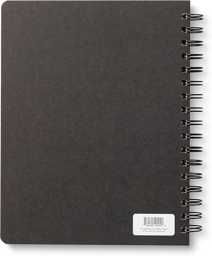 Compendium Spiral Notebook - Play All Day — A Designer Spiral Notebook with 192 Lined Pages, College Ruled, 7.5”W x 9.25”H-DeskLoop Office