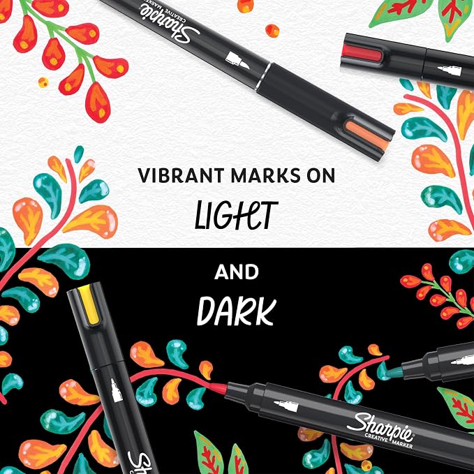 Sharpie Creative Markers, Water-Based Acrylic, Brush Tip, Kids Activity - Image 5