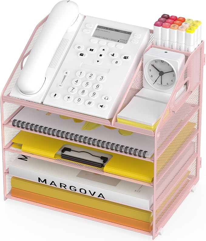 Letter Tray Paper, 5 Tier Desk Organizer by OrgMate