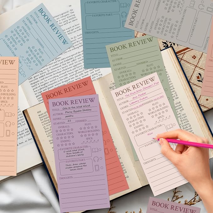 L1rabe Retro Book Review Bookmarks - Image 4