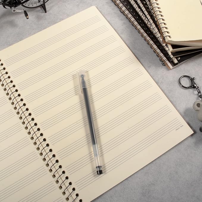 MAXCURY Blank Sheet Music Composition Manuscript Staff Paper Art Music Notebook - Image 4