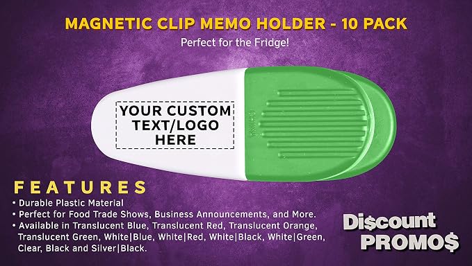 10 Magnetic Memo Holders Set - Image 2