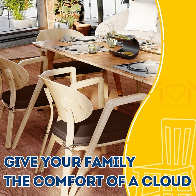 AAAAAcessories D-Shaped Chair Cushions, Machine-Washable Cover - Image 6