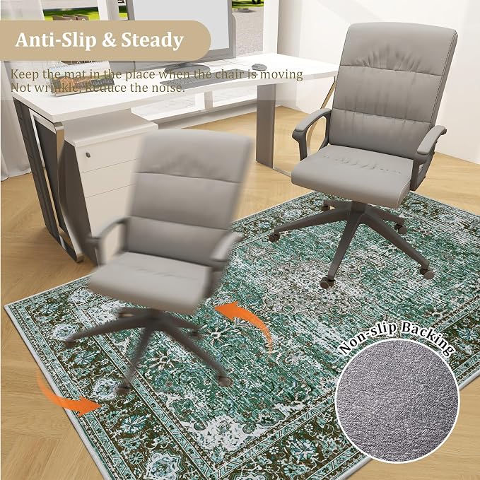 Office Chair Mat for Hardwood Floor, Machine Wash - Image 5