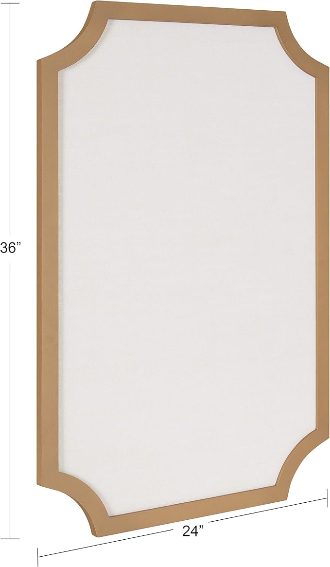 Kate and Laurel Holbrook Modern Scalloped Fabric Pinboard, 24 x 36, Decorative - Image 6