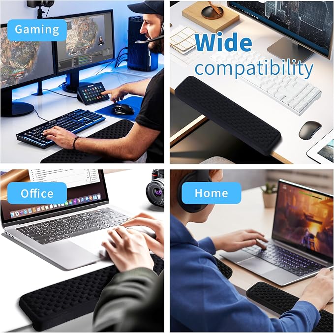 MEKASS L-Shaped Desk Wrist Rest Elbow, Forearm & Wrist Comfort Support - Image 6