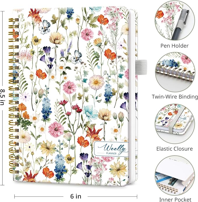 Taja Undated Weekly Planner, Weekly To Do List Notebook - Image 3