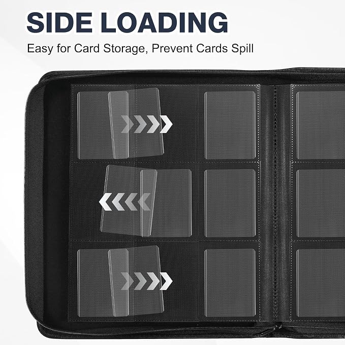 Toploader Binder, Holds 360 Toploader, 100 Toploaders INCLUDED, 9-Pocket PU - Image 7