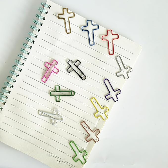 300 Pcs Colored Cross Paper Clips - Image 4