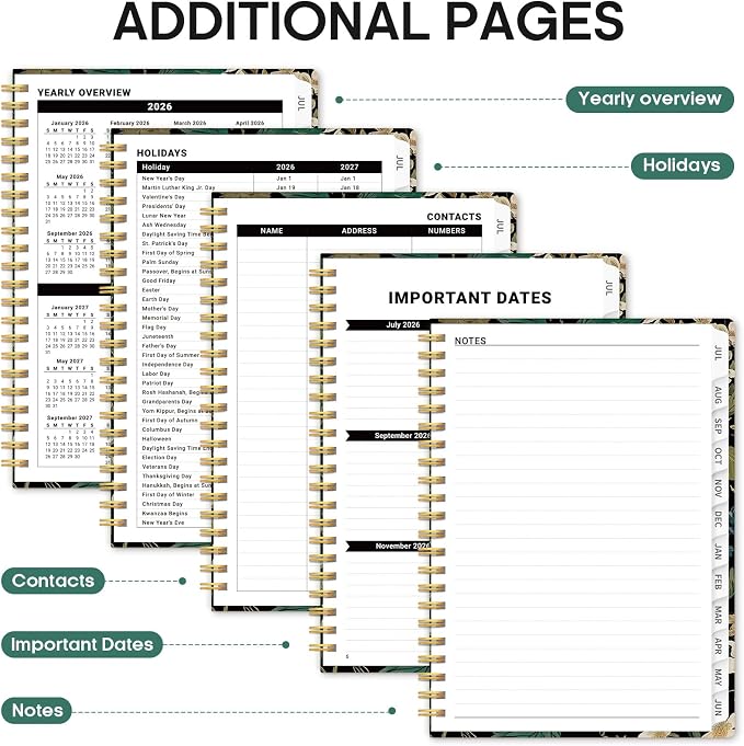 Planner 2026-2027, Academic Monthly and Weekly Calendar Planner - Image 5
