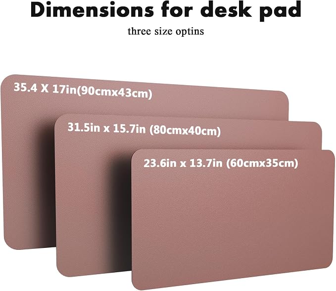 YSAGi Double-Sided Desk Pad, 35.4"x17" Leather Desk Mat, Eco Cork Desk Pad - Image 8