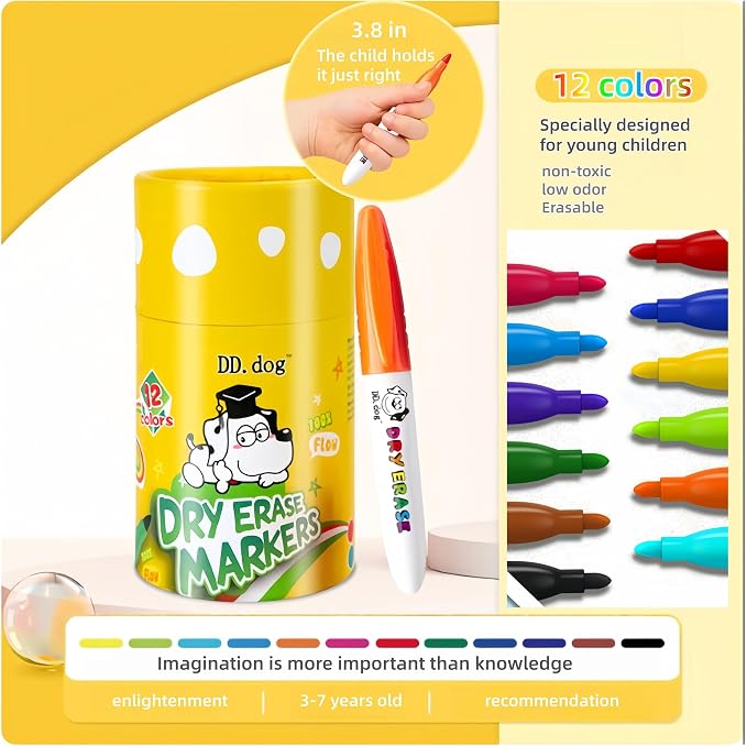 Colorful Mini Whiteboard Markers - Image 5