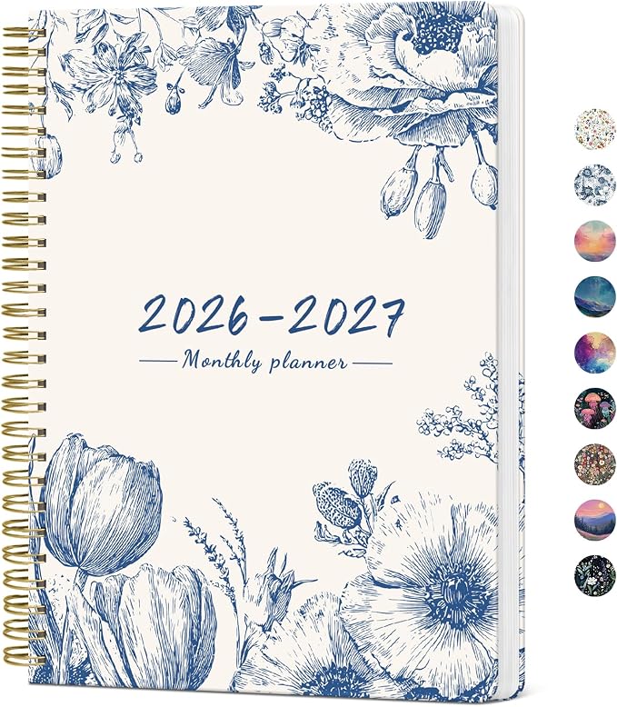 Monthly Planner 2026-2027, Aesthetic 2 Year Months Planner Calendar, 18-Months by Taja