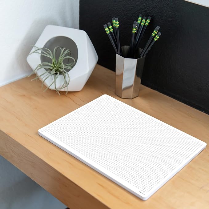 Notsu Graph Notepads 8.5 x 11 inch, 2 Pack | Minimalist Graphing Memo Mouse Pads - Image 3