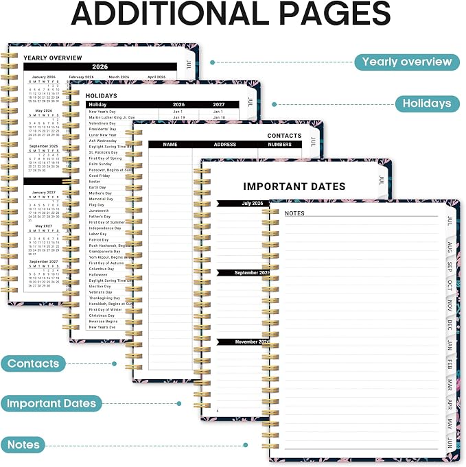 Planner 2026-2027, Academic Monthly and Weekly Calendar Planner - Image 5